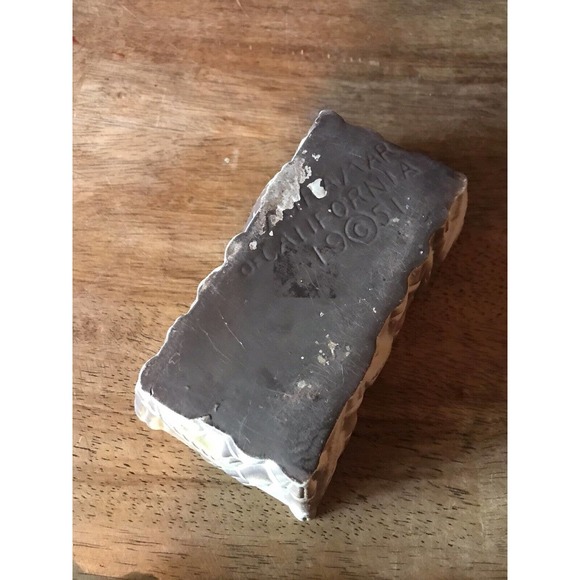 Miramar of California Bamboo Ceramic Tiki MCM Pottery Trinket Dish & Lid 1950's - Picture 11 of 11